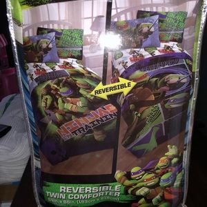 Nickelodeon Bedding Ninja Turtle Twin Comforter Sheet Set Poshmark